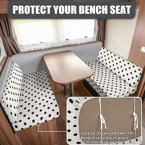 وشم البقر طباعة أغطية وسادة طعام RV RV ، أغطية مقعد RV مرنة لتناول الطعام لآلة Loveseat Slipcovers. in Kuwait