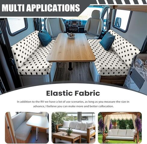 وشم البقر طباعة أغطية وسادة طعام RV RV ، أغطية مقعد RV مرنة لتناول الطعام لآلة Loveseat Slipcovers. in Kuwait