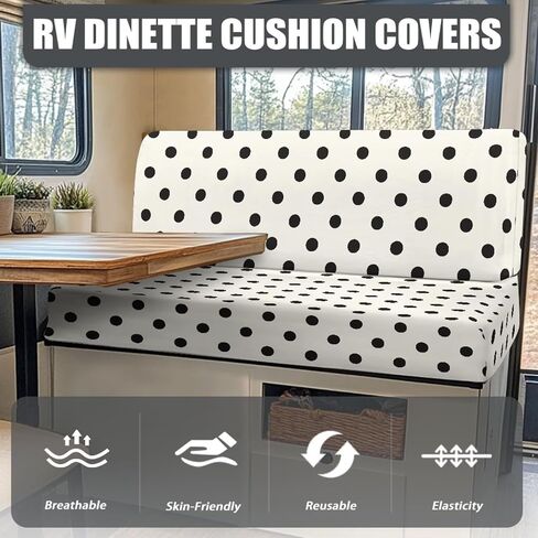 وشم البقر طباعة أغطية وسادة طعام RV RV ، أغطية مقعد RV مرنة لتناول الطعام لآلة Loveseat Slipcovers. in Kuwait