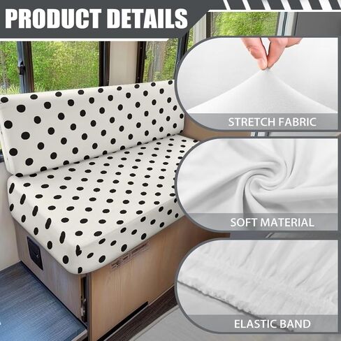وشم البقر طباعة أغطية وسادة طعام RV RV ، أغطية مقعد RV مرنة لتناول الطعام لآلة Loveseat Slipcovers. in Kuwait