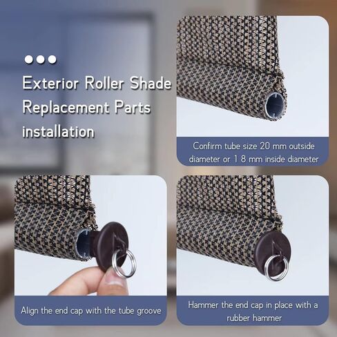 Universal Sunshade Replacement kit Bungee Jumping kit, Sunshade Strap, Weather Resistance, Compatible with Coolaroo Exterior Roller Blinds, Outdoor louvers, and Outdoor Roller Blinds in Kuwait