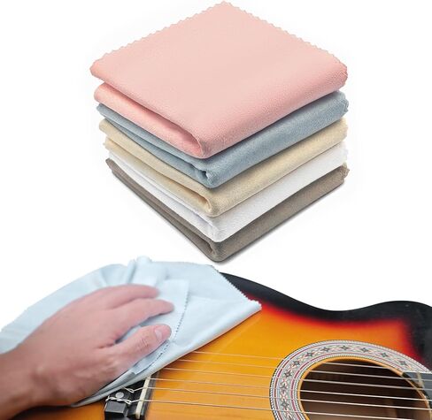 SAPHUE Guitar String Cleaner Clean Fretboard Cloth Tool Scrubber for Cleaning Maintenance Care Kit for Violin/Bass/Ukulele/Electric Guitars and Other Musical Instrument 2 Pack in Kuwait