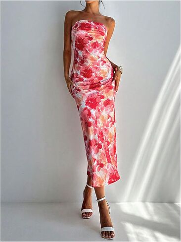 ميلوميا نساء بوهو أنبوب الأنبوب فستان زفاف ضيف ضيف بدون خلاف bodycon كوكتيل الصيف الفساتين الطويلة in Kuwait