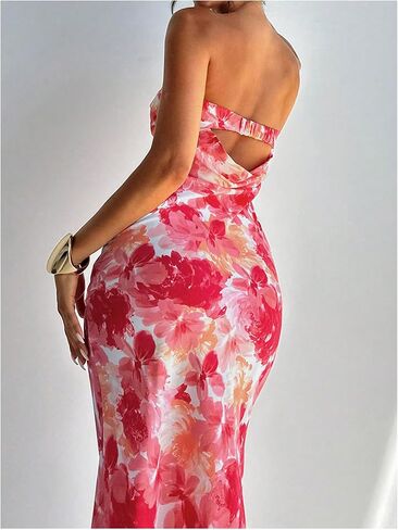 ميلوميا نساء بوهو أنبوب الأنبوب فستان زفاف ضيف ضيف بدون خلاف bodycon كوكتيل الصيف الفساتين الطويلة in Kuwait