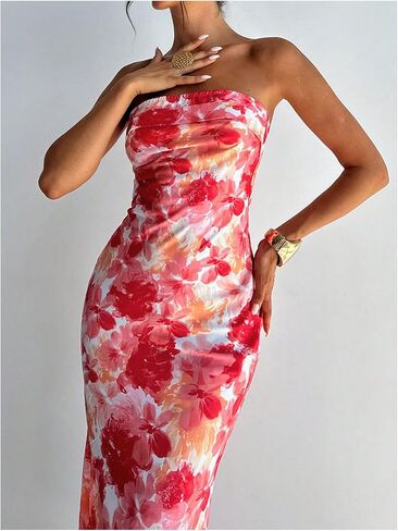 ميلوميا نساء بوهو أنبوب الأنبوب فستان زفاف ضيف ضيف بدون خلاف bodycon كوكتيل الصيف الفساتين الطويلة in Kuwait