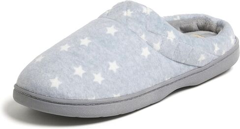 Dearfoams Women's Darcy Microfiber Velour Quilted Clog Slippers, Peacoat, Large 9-10 in Kuwait