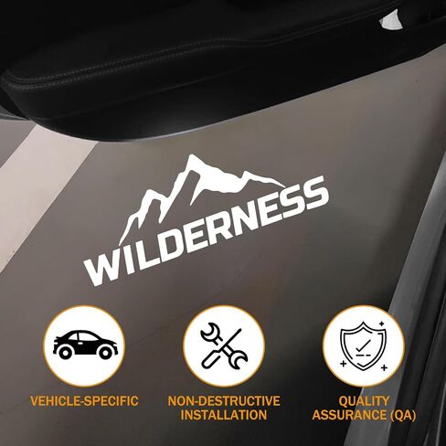 Car Door Light Logo Projector for Subaru Wilderness Outback Forester Legacy Ascent Accessories, Ghost Shadow Welcome LED Puddle Lights (Wilderness Orange) in Kuwait