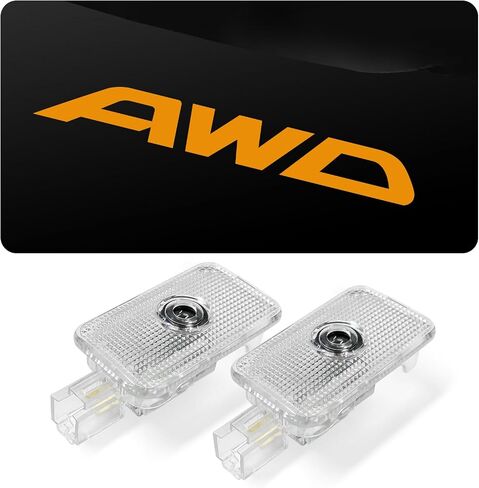 Car Door Light Logo Projector for Subaru Wilderness Outback Forester Legacy Ascent Accessories, Ghost Shadow Welcome LED Puddle Lights (Wilderness Orange) in Kuwait