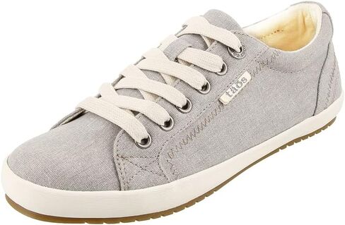 Taos Footwear Women's Star Charcoal Wash Canvas Sneaker 10 W US in Saudi Arabia