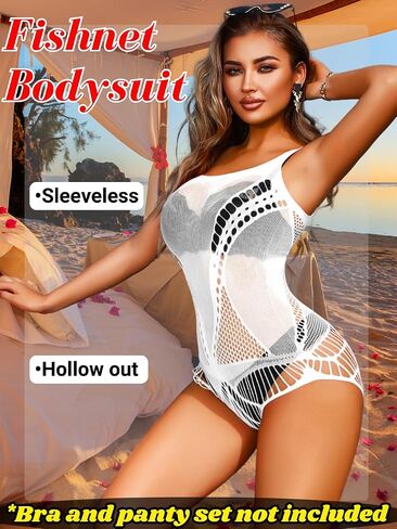 Sheer Fishnet Bodysuit, Sexy Cutout Lingerie, Fit 0-16, Exotic Dancewear Wear Dancer Mesh Lace Fishnets Top Club in Saudi Arabia