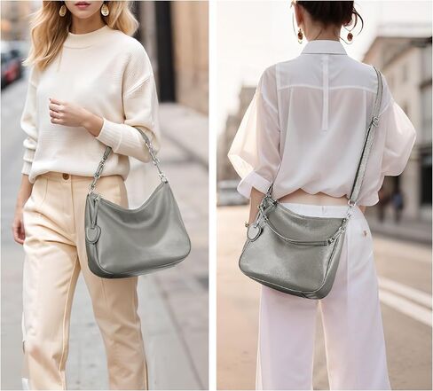 YALUXE Real Leather Hobo Bags for Women Designer Handbags Shoulder Bags Cross-body Purses in Saudi Arabia