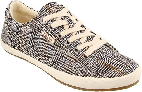 Taos Footwear Women's Star Black Plaid Sneaker 6 M US in Saudi Arabia
