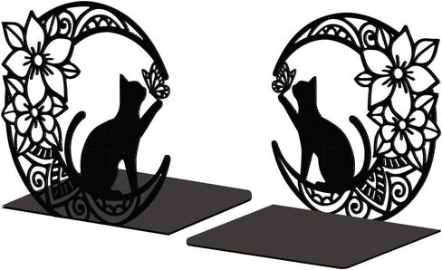 Peacoblue Metal Bookends for Shelves, Modern Decorative Heavy Duty Study Book Support Stoppers for Office, Desk, Shelf, Room 5.3"x4.3"x7.9" Cast Iron Simple Tall Bookends, 1 Pair (Rooster) in Saudi Arabia