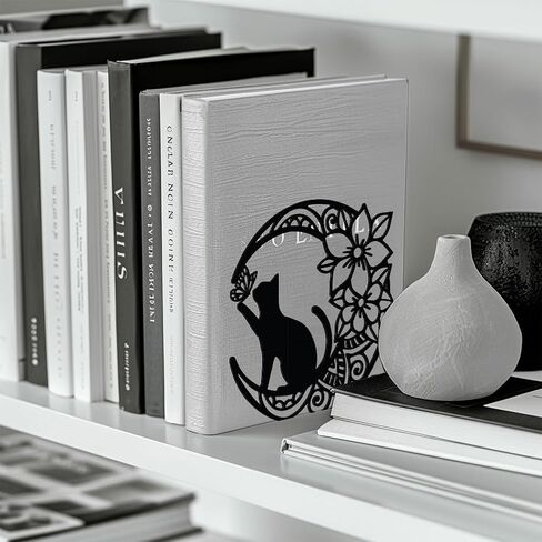 Peacoblue Metal Bookends for Shelves, Modern Decorative Heavy Duty Study Book Support Stoppers for Office, Desk, Shelf, Room 5.3"x4.3"x7.9" Cast Iron Simple Tall Bookends, 1 Pair (Rooster) in Saudi Arabia