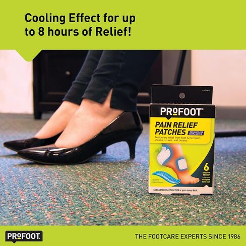 PROFOOT Pain Relief Patches for Foot & Heel Pain - 3 Count - Up to 8 Hours Relief from Sprains, Strains & Bruises in Saudi Arabia