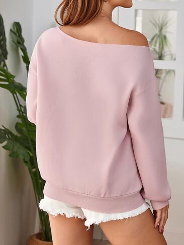 كنزات نسائية مكشوفة الكتف، قمصان علوية بأكمام طويلة، قمصان علوية عصرية للربيع والخريف in Kuwait