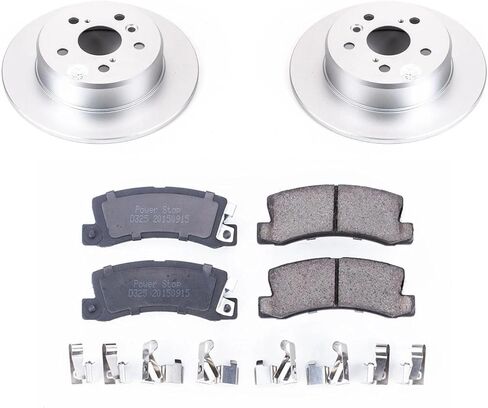 PowerStop Koe6784 تلقائي بديل للفرامل باك باك بديل دوارات الفرامل ومنصات الفرامل السيراميك لـ Lexus Rx300 1999-2003 [نموذج محدد] in Saudi Arabia