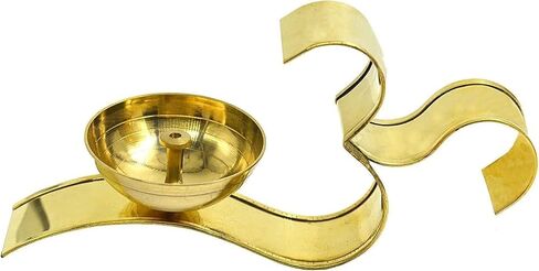Brass Akhand Laxmi Deepak Pital Diya /Deepak for Arti Puja - Decoration Items for Home Decor Office Temple Pooja Decor Gifts ( Pack of 2 Brass Akhand Diya) in Saudi Arabia