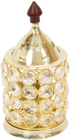 النحاس Akhand Laxmi Deepak Pital Diya /Deepak for Arti Puja - ديكور عناصر للمنزل ديكور Office Temple Pooja Decords (Pack of 2 Brass Akhand Diya) in Kuwait