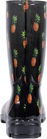Asgard Women's Mid Calf Rain Boots Short Rubber Boots Waterproof Garden Shoes for Ladies Starry Blue Size 10 in Saudi Arabia