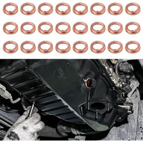 12PCS Oil Drain Plug Gasket Washer, Crush Washer Oil Drain Plug, M12 Oil Drain Plug Gaskets Crush Washer Compatible with Xterra Altima Infiniti, Replaces OEM# 11026-01M02 11026-JA00A (12PCS)