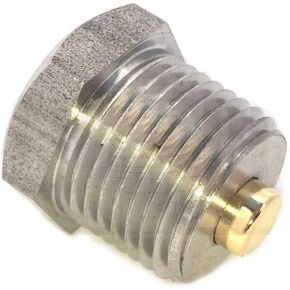 GoldPlug 3/8 "-18 NPT Sulty Magnetic Drain Slop (Head Outside) IP-03x ، 3/4 ″ Hex ، 0.75 ″ OAL