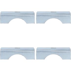 4 Pcs Trailer Axle Spring Perch Seats for 3" Round Tube Mount Steel Weld On