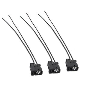 3 PCS Ignition Coil Connector, 7283822630 90980-11246 3-Hole Connector Harnesses, Plug-and-Play Heat Resistant Pigtail Wires, Compatible with MR2 T100 4Runner Lexus SC300 GS300 IS300 (Black)