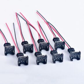 8pcs 2 Pin efi Series Nozzle Ignition Coil Water Temperature Sensor Wire Plug Fuel Injector Connector EV1 282189-1