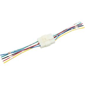 uxcell White DC12V 6 Pin Male Female Car Waterproof Electrical Wire Connector