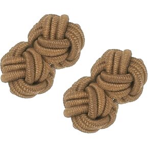 PATIKIL Silk Knot Cufflinks, Elastic Fabric Shirt Cufflinks, Twist Knot Dress Accessories Cuff Link for Men, Women, Business, Gift, Wedding