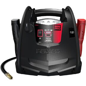 Schumacher Electric Jump Starter and Portable Power Station 4-in-1 with 150 PSI Air Compressor and Work Light, SPR1630-750 Peak Amps, 12 Volt, for Cars, Trucks, RV's and Marine Batteries
