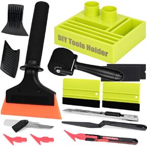 ehdis vinyl tool tool kit kit kit with with diy tool storage storage ، و car jet rovonge rowler ، stick micro stick ، ​​tint squeegee ، cclege clicker ، film cutter