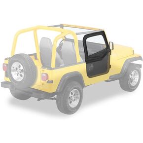 Bestop 5178237 أبواب النسيج العلوي من التوابل لعام 1988-1995 Wrangler مع الزاوية الخلفية العلوية المربعة
