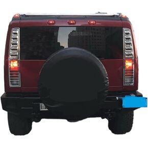 Black Spare Tire Cover, Universal Fit for SUVs, Sizes S, M, L, XL, XXL, Protects from Sun, Dirt, Corrosion, Easy to Install, PU Leather Material