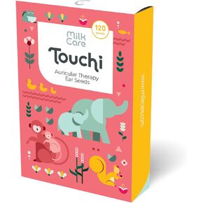 Touchi by Milkcare - بذور الأذن للعلاج الأذني لدعم الرضاعة ، 120 ملصقًا ، يضغط