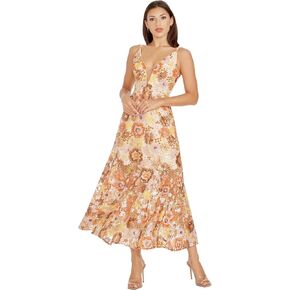 Dress the Population Women's Sierra Fit and Flare Midi Dress