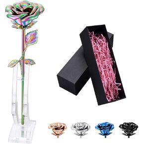 Rose Flower Keepsake Urn for Ashes Sympathy Gift Small Stainless Steel Urn Mini Cremation Urn Keepsake Rose for Sharing Human Ashes-Colorful