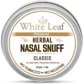 Herbal Nasal Snuff 100% Tobacco Free and Nicotine Free Mint Snuff (30g / 1 Oz)