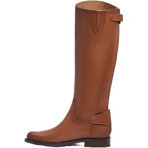 Sam Edelman Womens Mikala Leather Riding Knee-High Boots Brown 9 Medium (B,M) in Kuwait