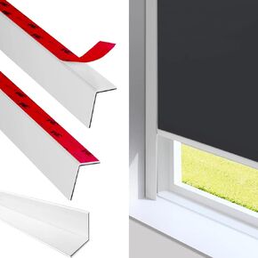 100% Flexible Blackout Light Blocking Strips for Blinds & Shades 118 Inches 2PCS