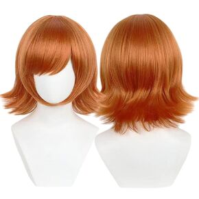 Wig for Doreen Green Squirrel Cosplay, Short Orange Synthetic Hair for Women Halloween