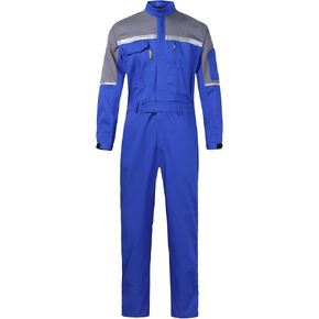 Mens Reflective Coverall Work Mechanics Coverall Work Suit Hi Vis Jumpsuit Bicolor Overalls