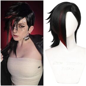Blue Anime Wig Stylish Blue Cosplay Wig with Bangs for Women Girls Synthetic Hair for Halloween Party Costume