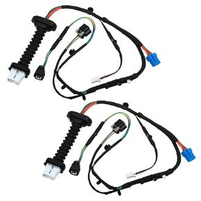 X AutoHaux 2PCS تسخير الباب الخلفي مع موصلات لرادج لـ RAM 1500 2500 3500 4500 5500 56051931AA 56051931AB 56051694AA