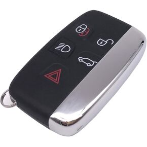 Replacement Key Fob Cover Case fit for Range Rover Evoque Velar Discovery Land Rover LR4 LR2 Sport and Jaguar XF XJ XE F-PACE F-Type Smart Keyless Entry Key Fob Shell