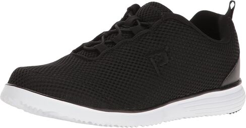 Propét womens Travelfit Prestige Walking Shoe, Silver/Black, 9 Wide US in Saudi Arabia