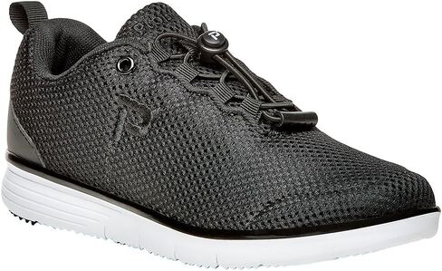 Propét womens Travelfit Prestige Walking Shoe, Silver/Black, 9 Wide US in Saudi Arabia