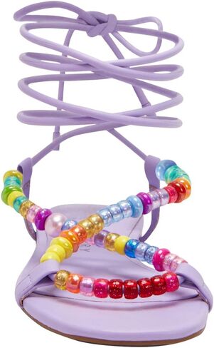 Katy Perry Women's The Halie Bead Sandal Flat, Digital Lavender, 6.5 in Saudi Arabia