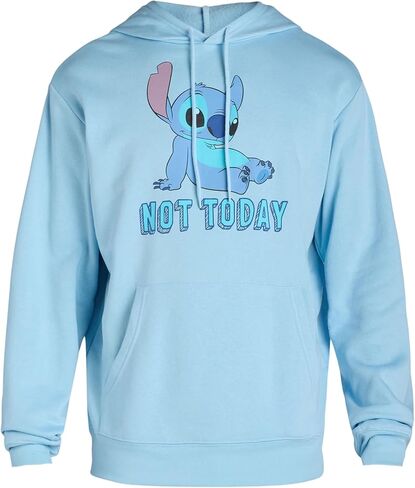 Disney Lilo & Stitch Hoodie Men's Not Today Lazy Pose Adult Pullover Sweatshirt in Saudi Arabia